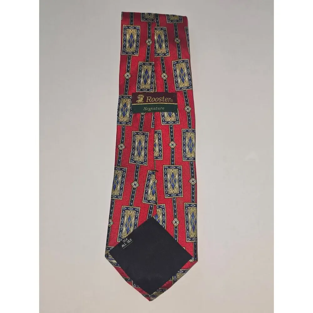 Rooster Signature Silk Tie.